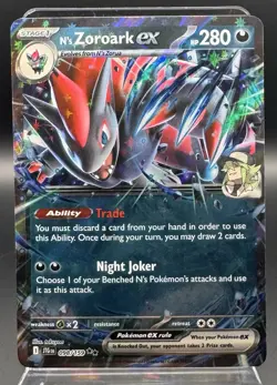 N's Zoroark ex 098/159 Double Rare Journey Together Pokemon TCG NM - Image 1