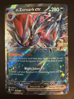 N's Zoroark ex 098/159 NM Double Rare SV Journey Together Pokemon TCG - Image 1