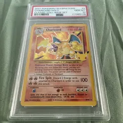 2021 Pokemon Charizard-Holo #4/102 PSA 9 Celebrations Classic Collection - Image 1