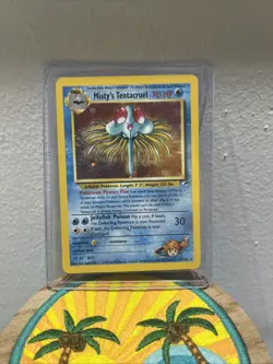 Pokemon TCG Misty's Tentacruel Holo Rare Card 10/132 Gym Heroes - Image 1