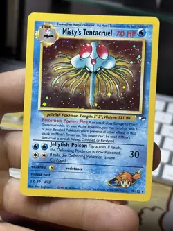 #2 Misty's Tentacruel 10/132 Gym Heroes 2000 Holo Rare WOTC Pokemon Card TCG - Image 3