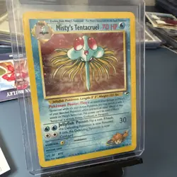 Pokemon TCG Misty's Tentacruel Gym Heroes Holo Rare Card 10/132 HP - Image 1