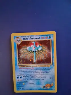 Pokemon TCG Misty's Tentacruel Gym Heroes Holo Rare Card 10/132 - Image 1