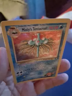Pokemon TCG Misty's Tentacruel Gym Heroes Holo Rare Card 10/132 - Image 3