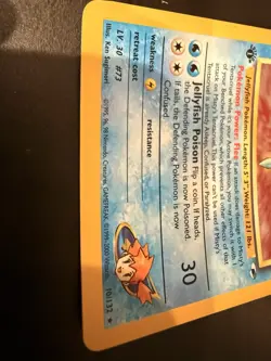 Pokemon TCG Misty's Tentacruel Holo Rare Card 10/132 Gym Heroes Vintage - Image 2