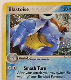 Damaged Pokemon POP Series 3 Promo Blastoise 1/17 Holo Rare - Image 3