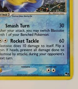 Damaged Pokemon POP Series 3 Promo Blastoise 1/17 Holo Rare - Image 5
