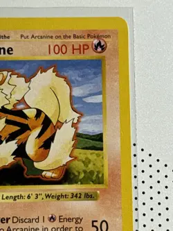 Pokemon 1999 1st Edition Arcanine Base Set Shadowless #23/102 - Good Condition - Image 4