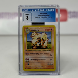 Pokemon TCG: Arcanine. Base Set 1st Edition Shadowless 23/102. CGC Near Mint 8 - Image 1
