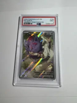 N'S ZORUA #189 BLACK STAR PROMO JOURNEY TOGETHER ETB 2025 POKEMON SVP EN PSA 9 - Image 2