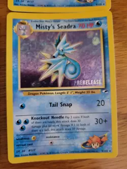 Pokemon - Misty's Seadra (Prerelease) - 009/132 Wotc Promo Holo - Lot Of 4 - Image 5