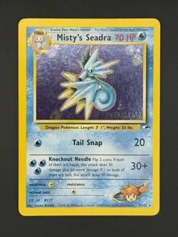 Pokemon Misty’s Seadra Prerelease WOTC Promo 009/132 LP - Image 1