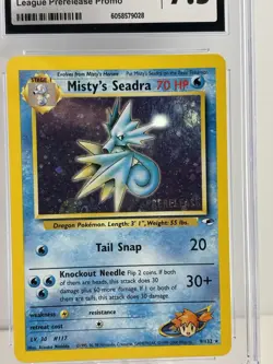 Misty's Seadra (Prerelease) 009/132 Wotc Promo Holo Pokemon CGC 7.5 NEAR MINT+ - Image 2