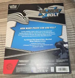 Pokemon Scarlet And Violet Black Bolt Binder Collection New Box Factory Sealed - Image 2