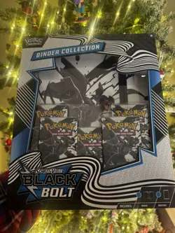 Pokemon TCG: Scarlet & Violet Factory Sealed Black Bolt Binder Collection - Image 1