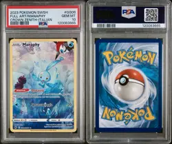 POKEMON PSA 10 MANAPHY FULL ART GG06/GG70 ZENIT REGALE ITALIANO 2023 POP 1 🌎 - Image 3