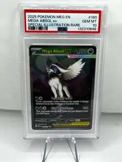 2025 POKEMON MEG EN-MEGA EVOLUTION #180 MEGA ABSOL EX PSA 10 - Image 1
