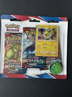 NEW Pokemon TCG: Sword & Shield Battle Styles Blister Pack with 3 Booster Packs - Image 1