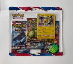 Pokemon TCG: SWSH Battle Styles Blister Pack with 3 Booster Packs Jolteon Promo 820650808227 - Image 1