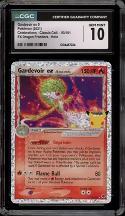 Pokemon Gardevoir ex Celebrations Classic Coll. Dragon Frontiers Holo #96 CGC 10 - Image 1