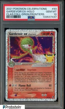 #2 2021 Pokemon Celebrations Classic Dragon Frontiers Gardevoir Ex Holo PSA 10 - Image 1