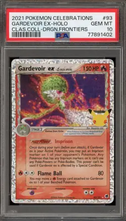Pokemon Gardevoir ex Celebrations Classic Coll. Dragon Frontiers Holo #93 PSA 10 - Image 1