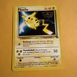 PIKACHU #4 Kids WB Presents Pokemon The First Movie promo card - Image 1
