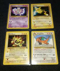 KIDS WB Presents POKEMON The First Movie BLACK STAR PROMO SET 4 cards 1999 LP/NM - Image 1