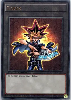 Token: Yami Yugi YGLD-ENTKN King of Games- Yu Gi Oh Card - NM - Image 1