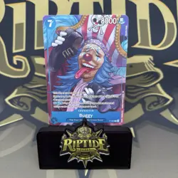 One Piece Card Game TCG Buggy P-084 Promo Card Alt Art ST25 English - Image 1