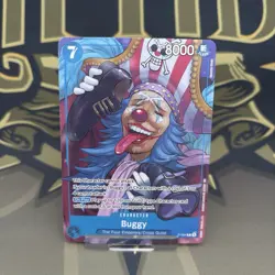 One Piece Card Game TCG Buggy P-084 Promo Card Alt Art ST25 English - Image 2