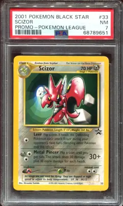 Scizor 33 PSA 7 League Black Star Promo Pokemon Card - Image 1