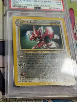 Scizor 33 PSA 7 League Black Star Promo Pokemon Card - Image 3