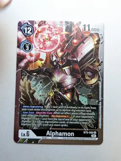 Alphamon BT9-066 R Digimon Card Game - X Record - Image 1