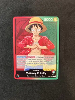 ONE PIECE Card Game Romance Dawn OP01-003 Monkey D Luffy Leader Pre Errata 🔥 - Image 1