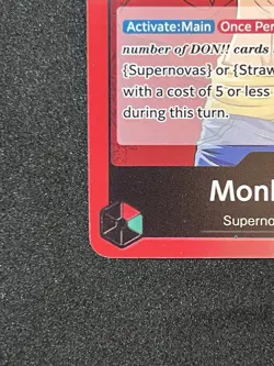 ONE PIECE Card Game Romance Dawn OP01-003 Monkey D Luffy Leader Pre Errata 🔥 - Image 3