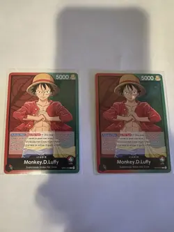 One Piece Card Game TCG Romance Dawn Monkey D Luffy Leader OP01-003 PRE ERRATA - Image 1