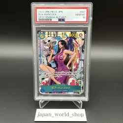 PSA 10 ONE PIECE Card Boa Hancock OP07-051 Comic Parallel Manga Alt Art Japanese - Image 1