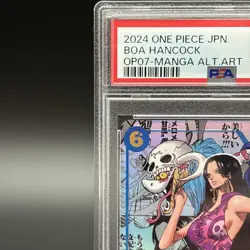 PSA 10 ONE PIECE Card Boa Hancock OP07-051 Comic Parallel Manga Alt Art Japanese - Image 2
