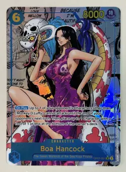 Boa Hancock OP07-051 Parallel Manga Alt Art ONE PIECE Card Game English - Image 2