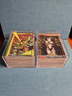 Complete 180 Card Set of 1993 Skybox Marvel Base Set Cards Excellent Condition - Image 1