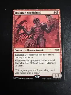 MTG - NM - Razorkin Needlehead - Duskmourn: House of Horror - Image 1
