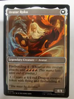 The Legend of Roku MTG Magic the Gathering M Avatar: The Last Airbender 145 NM - Image 2