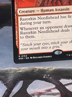 MTG Razorkin Needlehead RARE Duskmourn: House of Horror 0153 NM/Mint - Image 5