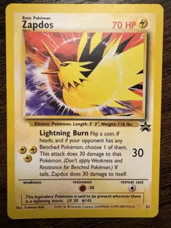 Pokemon TCG Zapdos Black Star Promos 23 - Image 1