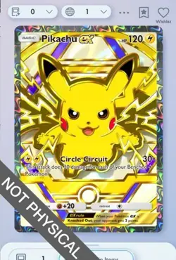 Pokemon TCG POCKET - Pikachu Full Art 2⭐, Deluxe EX, English - Image 1