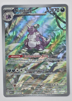 Pokemon TCG Nidoking Scarlet & Violet 151 Illustration Rare Card 174/165 - Image 1