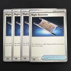 x4 Night Stretcher 061/064 Playset - Shrouded Fable - Pokemon TCG - NM - Image 1
