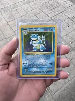 Pokemon TCG Blastoise Holo Rare Base Set 2/102 WOTC 1999 Vintage - Image 1