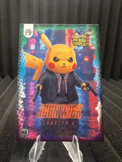 John Wick (Pikachu) #169 - Galaxy Holo - Electric Pikachu Cosplay - Pokemon - Image 1